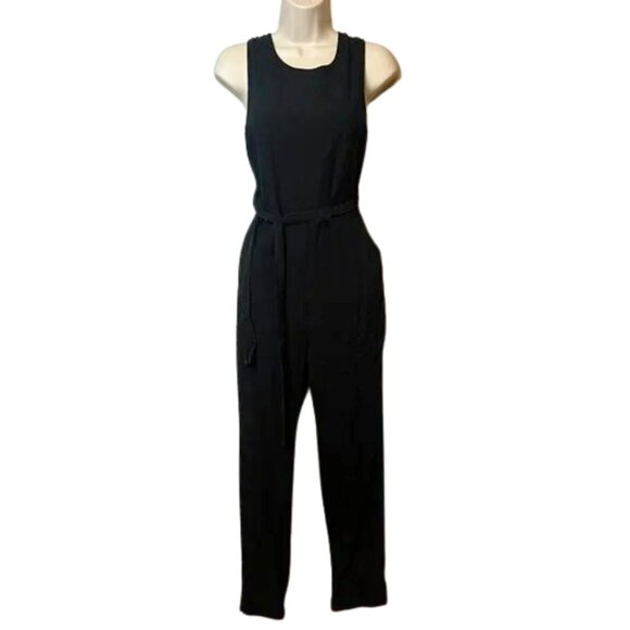 Marine Layer Black Linen Jumpsuit (XS) - Picture 1 of 8